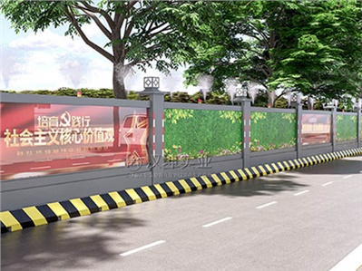 “美颜模式”的中意路围挡，变身靓丽的城市风景线