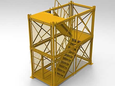 施工安全爬梯 组装式安全爬梯