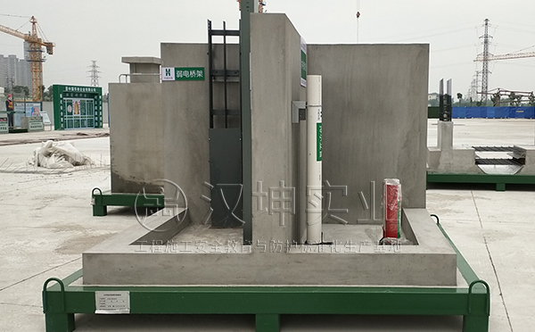     中国华西项目工地样板展示区  水井电井样板